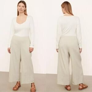 FINAL PRICE Vince Crop Wide Linen Pant